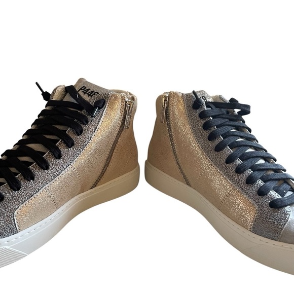 P448 High-Top Panama Sneaker Italian Made by Hand High Quality Sophisticated NWT - Picture 8 of 14